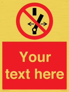 Custom prohibition Do not alter the state of the switch